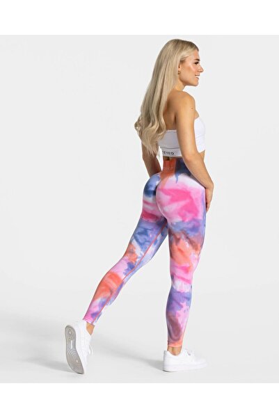 TEVEO Batik Gathered Shaping / Sculpting Women's Sports Leggings