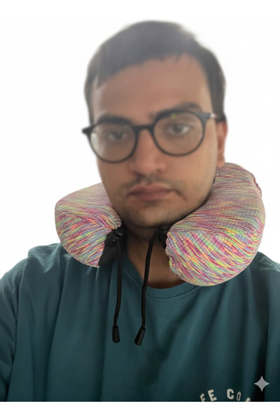 Generic Memory foam travel neck pillow with 360-degree head support.