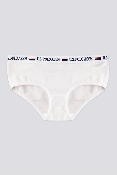 U.S. Polo Assn. 3-Pack of Girls' Underwear, Navy Blue, Red, White