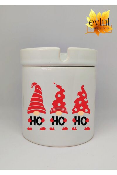 Eylül Design منفضة سجائر سيراميك بتصميم خاص لعام مطبوع على شكل أقزام لطيفة بم...