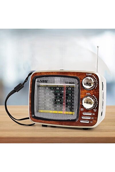 Generic Hi-Fi Retro Speaker with FM Radio, Bluetooth, USB/TF Playing, Remote Control, Rechargeable Battery,