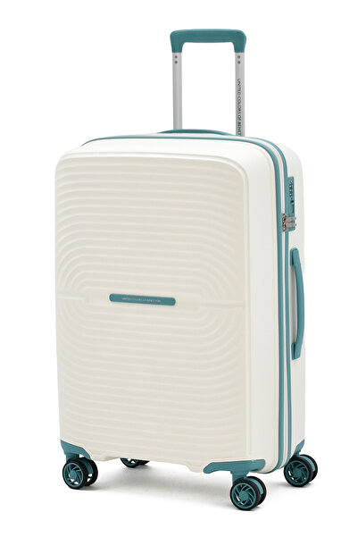 United Colors of Benetton Orta Boy Kırılmaz Valiz – Ultra Hafif, TSA Kilit, D...