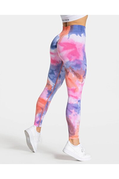 TEVEO Batik Gathered Shaping / Sculpting Women's Sports Leggings