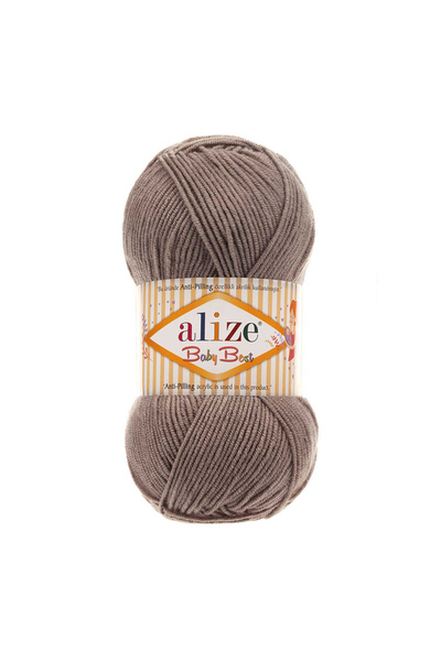 Alize 5 Pieces Baby Best Anti-Pilling Bamboo Blend 534 Light Brown - 100 Gr. 240 Meters.