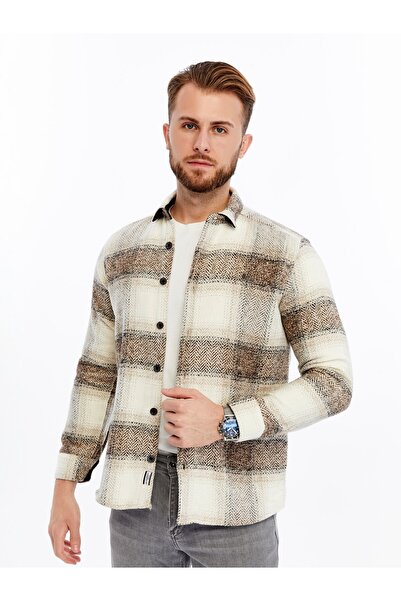 citra Oduncu Kaşe Düğmeli Spor & Şık Erkek Gömlek