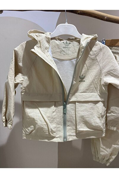 NOBLEKIDS Logo Printed Kids Sport Set – Zippered Top & Pants, Lined, Ages 2–8