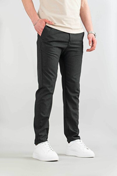 bombe Men's Slim Fit Ankle Length Fabric Pants