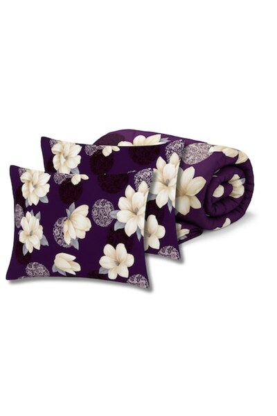 Somnart Quilted duvet set for 2 people 200x220 + 2 pillowcases 50x70, amethyst, filling 250 g/m²