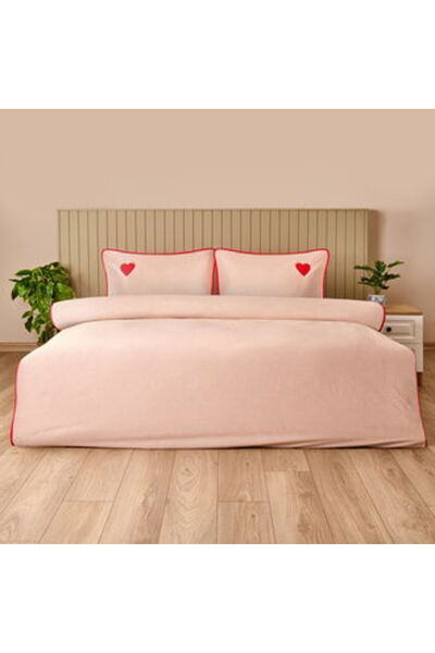 ASPARTAM Soft Luthien Double Duvet Cover Set - Red