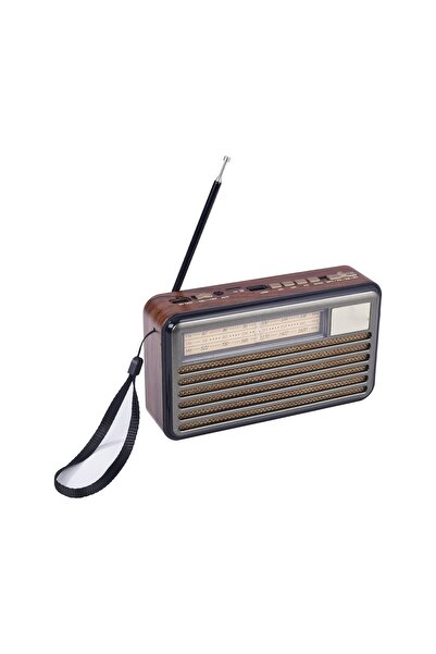 Generic Hi-Fi Retro Speaker with FM Radio, Bluetooth, USB/TF Playing, Remote Control, Rechargeable Battery,