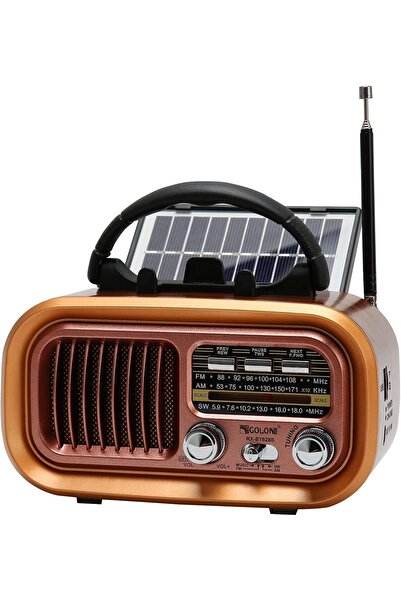 Generic Hi-Fi Retro Speaker with FM Radio, Bluetooth, USB/TF Playing, Remote Control, Rechargeable Battery,