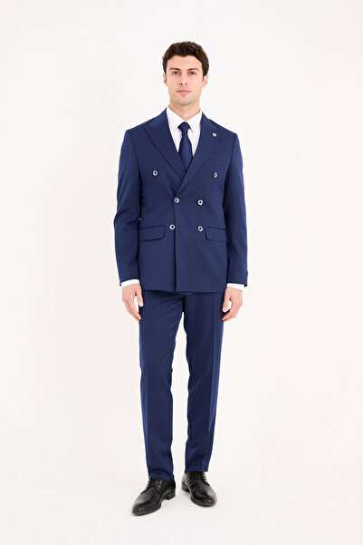 The Tailor Classics Kırlangıç Yaka Kruvaze Takım Elbise Çift Yırtmaç (Tam Astar, Tüm Sezon)