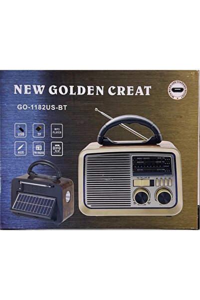 Generic Hi-Fi Retro Speaker with FM Radio, Bluetooth, USB/TF Playing, Remote Control, Rechargeable Battery,