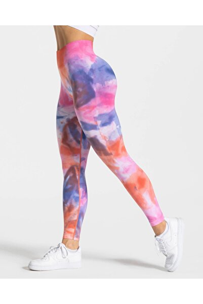 TEVEO Batik Gathered Shaping / Sculpting Women's Sports Leggings