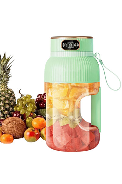 OferteTop Portable Blender with Digital Display and 10 Powerful Blades for Juices and Smoothies (1.2 Liters)