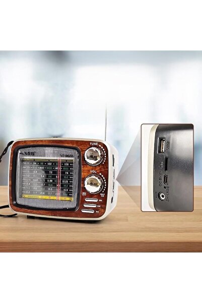 Generic Hi-Fi Retro Speaker with FM Radio, Bluetooth, USB/TF Playing, Remote Control, Rechargeable Battery,