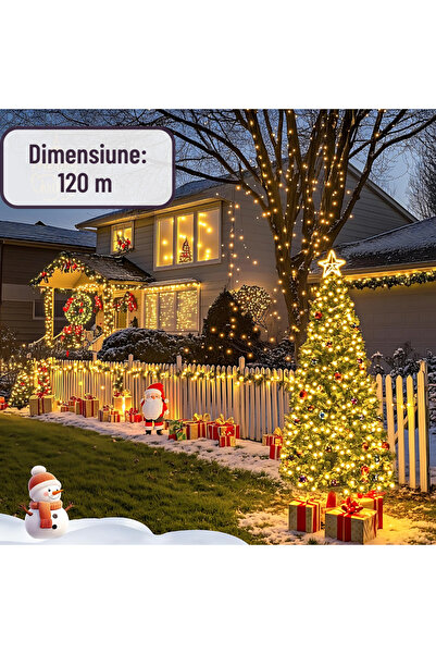 AriDam AriDam® Christmas Linear Installation 120 m On Roll – Warm White, 8 Modes, IP44