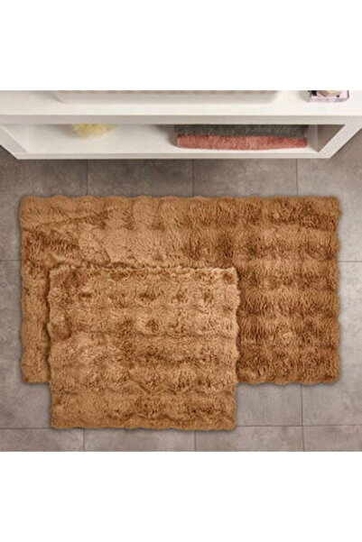 ASPARTAM Covoraș de baie Soft Bubble 2 piese - Culoarea maro - 60x100 cm + 50x60 cm