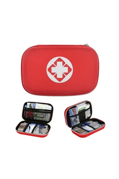 JRH Trusă de prim ajutor, roșie, dimensiuni compacte