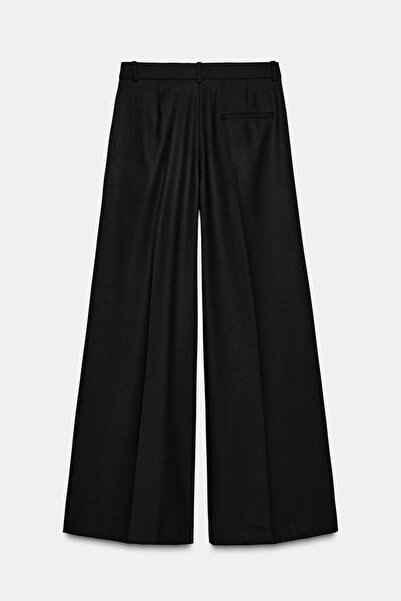 Açelya Okcu Premium Ballard Mid-Waist Wide-Leg Woven Pants