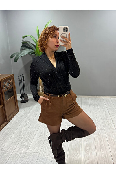 Bak'ap Μίνι σορτς από σουέτ με ζώνη Premium