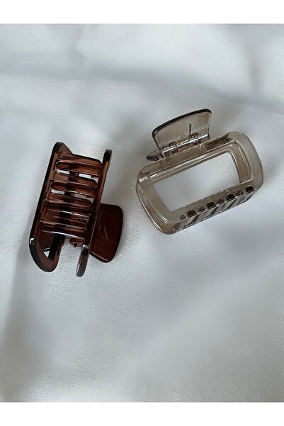 Twinssis Accessories Set of 2 Mini Rectangular Model Acrylic Buckles 6 cm