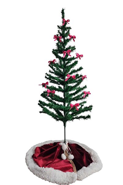 MODA NUR 12 Pieces of Fuchsia, Christmas Pine Tree Bow Ribbon. New Year Christmas Party Decoration Ornaments