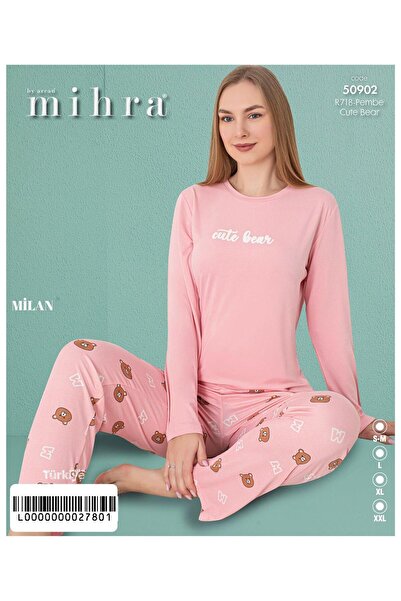 Mihra Σετ πιτζάμες Milan Basic Uzunkol PJT8901