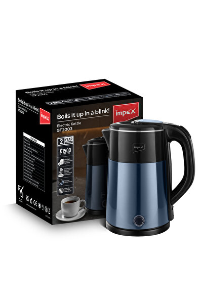 İMPEX 1.8L Double Layer Electric Kettle (STEAMER2003)