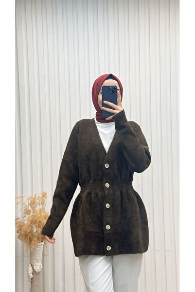 MERVE TESETTÜR Soft Texture Cashmere Cardigan