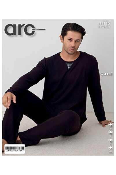 Mihra Ανδρικό σετ πιτζάμες Waffle Single Jersey PJF6511003