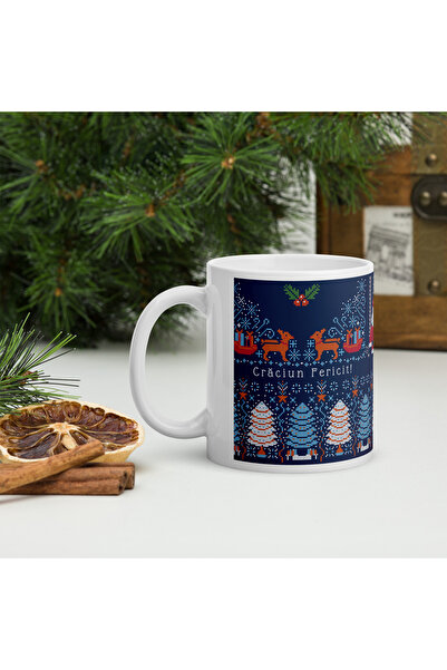 BaoBao Christmas ceramic mug 330 ml (11 oz) – festive design, durable, Wholesale