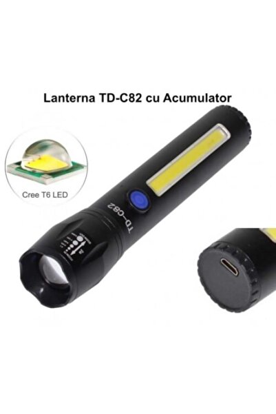 ElectroAZ Rechargeable Zoom Flashlight 5W TD-C82
