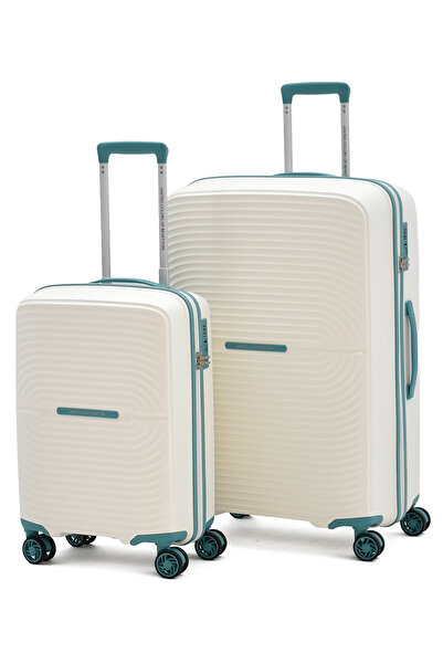 United Colors of Benetton 2'li Kırılmaz Valiz Seti Büyük Boy - Kabin Boy – Ul...