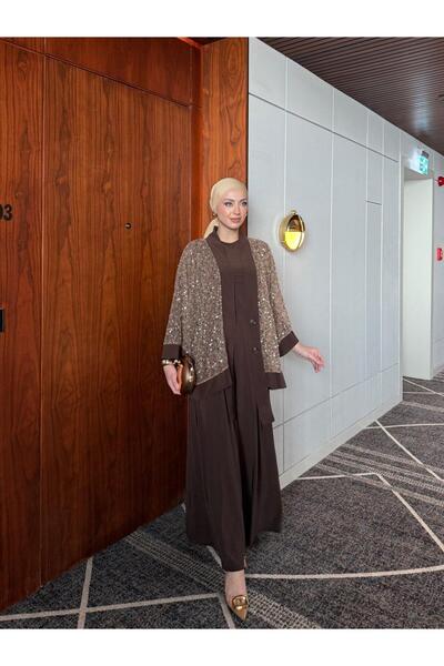 QASHE Sequin Trouser Suit 6492