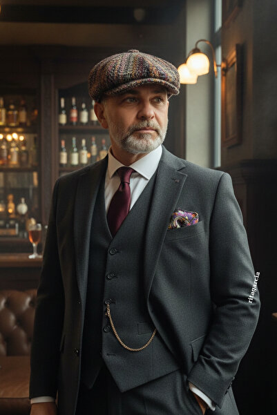 Ritagarcia Men's Cap Peaky Blinders Stamped Fabric Hat Cap