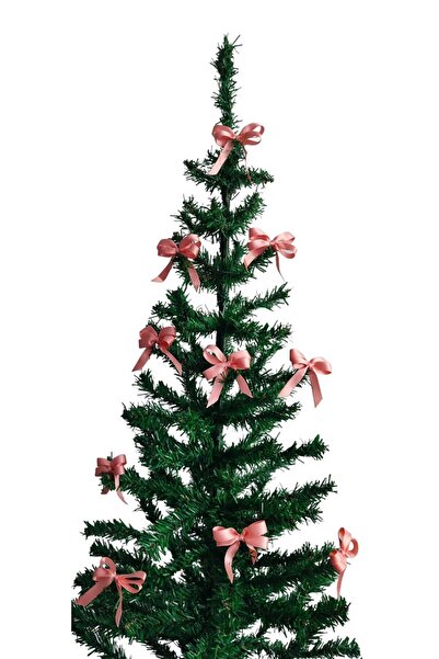 MODA NUR 12 Pieces of Puppy Mouth, Christmas Pine Tree Bow Ribbon. New Year Christmas Party Decoration Ornaments