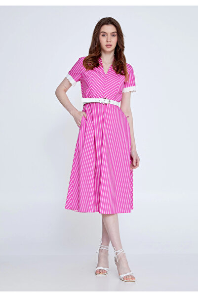 1way midi dress with belt