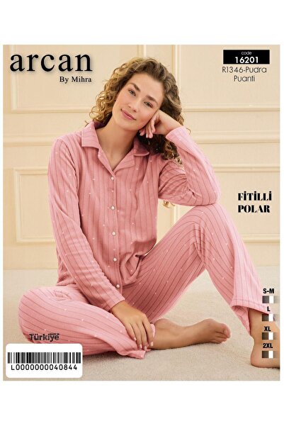Mihra Corded Fabric Polar Pajama Set Pjf1620103