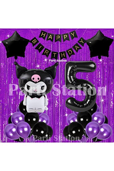 Parti Station Kuromi Concept 5Th Birthday Balloon Set