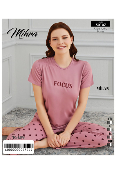 Mihra Мілан Короткий рукав - Довгий низ PJT4601 Піжамний комплект