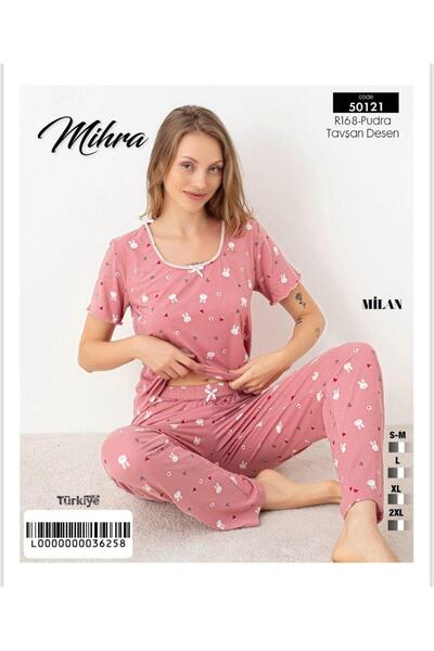 Mihra Мілан Короткий рукав Довгий піжамний комплект PJU0101