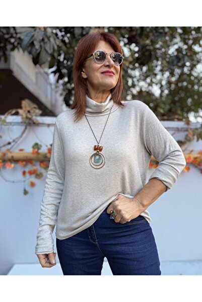 DenizEge Italian Degaje Collar Necklace Knitwear Stone