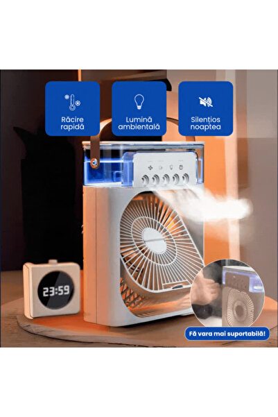 OferteTop Portable Air Conditioner with Water Tank and Ambient LED