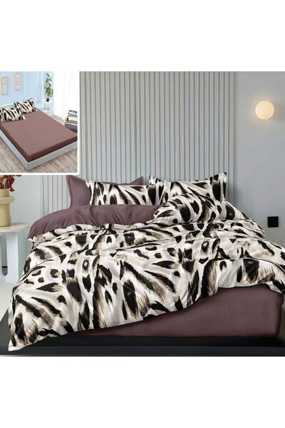 NufJoy Double Bed Finet 6-piece Bedding Set Alexis (Fitted 160x200/180x200, Duvet 200x230)