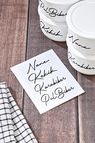 MODA OZY 3-Piece Vacuum Sealed Labeled Black Pepper/Pepper/Tyrosine/Mint Spice Set 400ml Acrylic (Plastic)