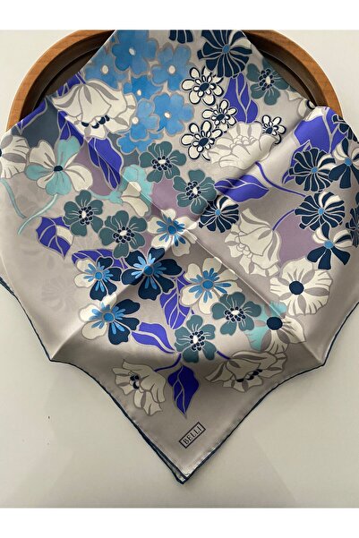 Belli Amber Pattern Twill Silk Scarf