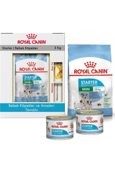 Royal Canin Mini Starter Küçük Irk Yavru Köpek Başlangıç Maması 3 kg ve 2 Ade...
