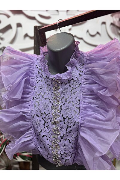 ŞEHRAZAT BUTİK Orchid Sleeveless Design Shirt