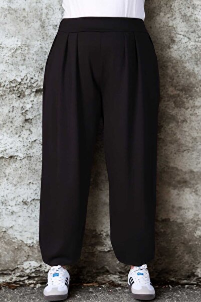tarzımsüper Women's Plus Size Elastic Waist Baggy Pants – Premium Fabric